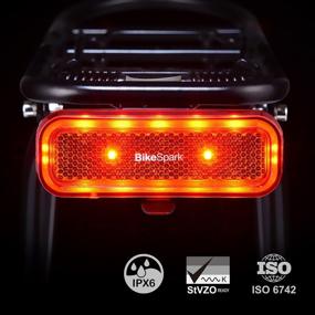 img 3 attached to 🚴 BikeSpark G4R Auto-Sensing Rear Light – USB Rechargeable (240HRs) – Precise Brake Sensing – Cargo Rack Compatible – 50-lumen Brightness – Large Reflector – 50/80mm Screw Mount/Easy Release – Made in Taiwan