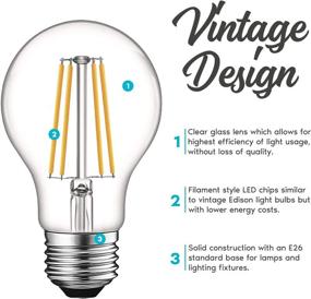 img 2 attached to Luxrite Vintage-Style Dimmable Standard LED Bulb