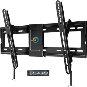 img 4 attached to 📺 JUSTSTONE Tilt TV Wall Mount Bracket for 32"-80" LED LCD OLED 4K Curved Plasma Flat Screen TVs, VESA 600x400mm, Supports up to 165 LBS, Low Profile and Space-Saving Design