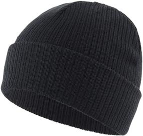 img 3 attached to 🎩 Home Prefer Toddlers Cuffed Knitted Boys' Hat and Cap Accessories