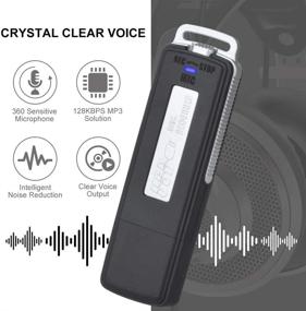 img 2 attached to 🎙️ 32GB USB Voice Recorder: Mini Digital Sound Audio Recorder with Dual USB for Lectures, Meetings, Class, and More - Rechargeable, 15 hours Continuous Recording (Black)