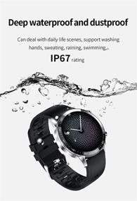 img 1 attached to 📱 MEGIR Sport Fitness Smartwatch with Heart Rate Monitor, IP67 Waterproof, Pedometer, Sleep Monitor, Step Counter - Z08