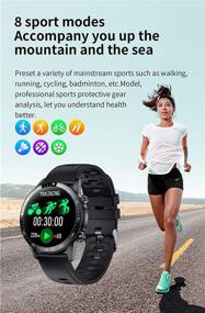 img 2 attached to 📱 MEGIR Sport Fitness Smartwatch with Heart Rate Monitor, IP67 Waterproof, Pedometer, Sleep Monitor, Step Counter - Z08