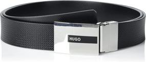 img 1 attached to BOSS HUGO Mens Belt Smooth Men's Accessories in Belts