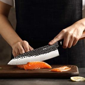 img 2 attached to Gyuto Chef’s Knife: 8 inch Japanese Knife with Alloy Steel Blade - Perfect for Sushi & Kitchen Use! (Gift Box Included)