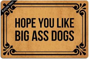 img 3 attached to 🐾 Big Ass Dogs Entrance Floor Mat: Funny Indoor Decor for Dog Lovers - Non-Woven, Washable & Decorative Doormat - 23.6x15.7 In.