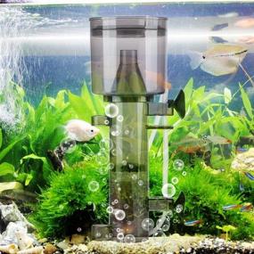 img 3 attached to 🐠 Saltwater Aquarium Internal Tank Filter with Hanging Protein Skimmer & Pump for Marine Aquariums (#2)