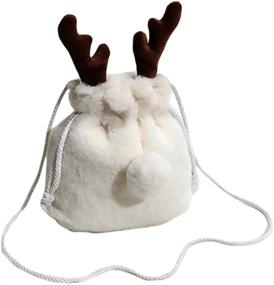 img 4 attached to TENDYCOCO Crossbody Reindeer Shoulder Drawstring Women's Handbags & Wallets and Crossbody Bags