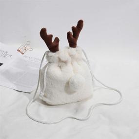 img 2 attached to TENDYCOCO Crossbody Reindeer Shoulder Drawstring Women's Handbags & Wallets and Crossbody Bags