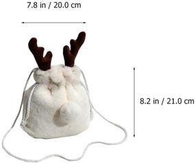 img 3 attached to TENDYCOCO Crossbody Reindeer Shoulder Drawstring Women's Handbags & Wallets and Crossbody Bags