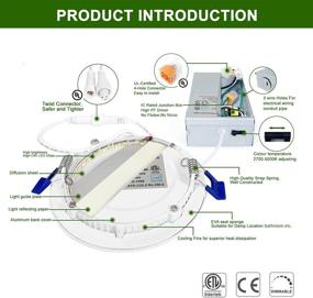 img 2 attached to Ultra Thin Recessed 2700K 5000K Selectable Downlight，13W