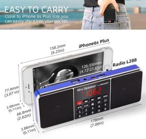 img 2 attached to 📻 PRUNUS J-288 Portable Radio AM FM with Bluetooth Speaker, Sleep Timer, Power-Saving Display, Ultra-Long Antenna - Battery Operated, USB Disk & TF Card MP3 Player | Buy Now!