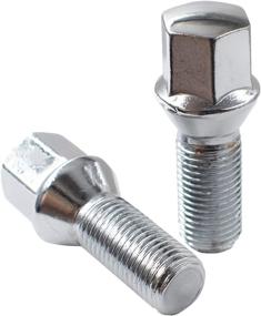img 1 attached to 🔩 20-Piece Set of Chrome Lug Bolts - 12x1.5 Thread, Cone Seat Acorn Style, 17mm Hex, 28mm Shank Length