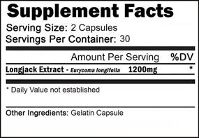 img 1 attached to Tongkat Ali 1200mg Supplement: Boost Male Performance with VH Nutrition's Longjack Extract - 30 Day Supply