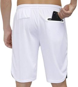 img 2 attached to 🏃 Stay Comfortable and Prepared with bonim Men's 2 in 1 Running Shorts: Quick Dry Workout Shorts with Pocket & Towel Loop