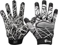 no slip football gloves for cutters game day logo