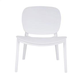 img 3 attached to 🪑 Modern Armless Dining Side Chair Set of 2 - CangLong PP Dining Chair for Dining, Living Room, Bedroom, Kitchen, White