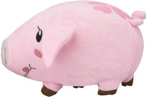 img 4 attached to 🐷 Heionia 7.8-inch Pig Stuffed Animal Plush Toy - Pink Pig Plushie Pillow, Anime Figure Doll Merch Collectible Toys for Boys and Girls - Birthday Gift