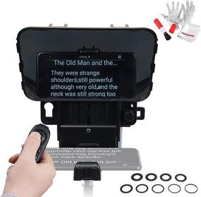 img 4 attached to 📱 Desview T3 Teleprompter 2021: Versatile Phone Tablet DSLR Teleprompter with Wide Angle Lens Support