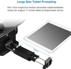 img 2 attached to 📱 Desview T3 Teleprompter 2021: Versatile Phone Tablet DSLR Teleprompter with Wide Angle Lens Support