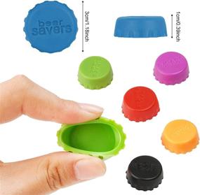 img 3 attached to 🍺 36 Pcs Beer Silicone Rubber Bottle Caps: Reusable & Unbreakable Sealer Covers for Wine, Beer, Soda - Non-toxic Kitchen Gadgets Kit