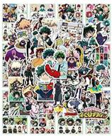 🎒 250pcs my hero academia cartoon laptop stickers: ideal for skateboards, cars, bicycles, doors & more – waterproof, perfect for schoolbags and snowboards logo