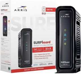 img 4 attached to ARRIS SURFboard SB6190 DOCSIS 3.0 Cable Modem, Compatible with Cox, Spectrum, Xfinity & others (Black)
