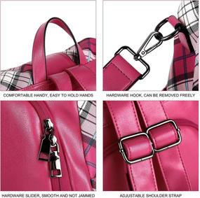 img 1 attached to Backpack Shoulder Daypacks Anti Theft Convertible Women's Handbags & Wallets in Fashion Backpacks