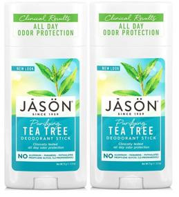 img 2 attached to 🌿 Jason Tea Tree & Grapefruit Deodorant Set, 2.5 fl. oz. - Pack of 2