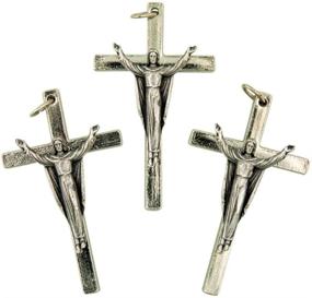 img 1 attached to Silver Crucifix Pendant Christ Corpus