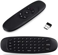 🔌 mini wireless keyboard with rechargeable multifunction smart air fly mouse for game handle, compatible with smart android tv box/pc/laptop/projector/android smart tv/htpc/iptv media player logo