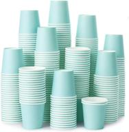 🧂 360 pack disposable sky blue paper cups - ideal for mouthwash, espresso, parties, picnics, bbqs, travel & events logo