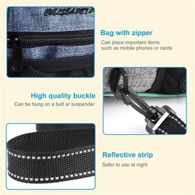 img 1 attached to 🐾 DEGAULLE Pet Training Bag with Dog Treat Pouch, Pet Brush, and 3 Bag Dispensers - Portable Pet Toy Carrier with Adjustable Shoulder Strap, Waist Clip & Belt - Cationic Fabric for Puppy Poop Bags