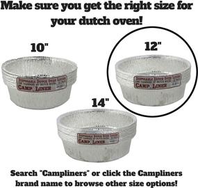 img 2 attached to 🍳 12-Pack of CampLiner 12" 6 Quart Dutch Oven Liners - Disposable and Mess-Free Option for Lodge, Camp Chef, and Other 12-Inch Cast Iron Dutch Ovens - No More Messy Cleaning or Seasoning Required