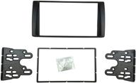 📻 dkmus double din radio stereo dvd dash installation trim kit for 2001-2006 toyota camry with american type fascia - fits 173mm-178mm window opening logo