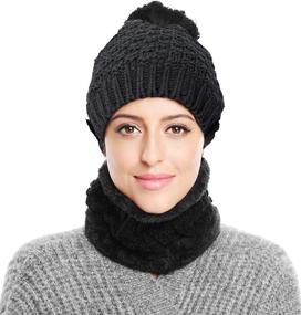 img 1 attached to Winter Beanie Scarf Pieces Slouchy Outdoor Recreation and Outdoor Clothing