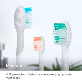 img 3 attached to 🪥 Upgrade Your Oral Care with GreaterGoods Sonic Electric Replacement Heads: Compatible with gG Toothbrushes (Medium), Pack of 3