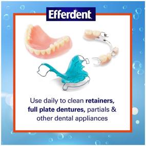 img 1 attached to Efferdent Антибактериальный очиститель для зубных протезов Stubborn