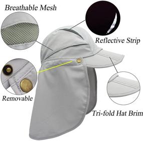 img 2 attached to Removable Bucket Hat for Boys - Toddler Sun Protection Accessories