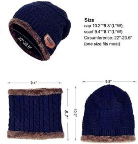 img 1 attached to Kata Beanie Thick Fleece Winter Outdoor Recreation