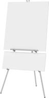 🎨 quartet aluminum heavy-duty telescoping easel, supports up to 45 lbs, maximum height of 66 inches, silver (model 55ex) logo