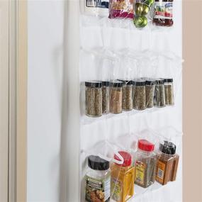 img 1 attached to 🚪 Optimized Pantry Door Organizer: Over-The-Door Pantry Storage, Cabinet Spice Rack Organizer, Hanging Spice Rack, K Cup Holder, Shoe Rack - Heavy Duty Door Rack with Strong Metal Hooks (1 Pk)