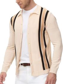 img 2 attached to 👕 Stylish and Comfortable PJ PAUL JONES Cardigan for Men - Trendy Shirts Collection