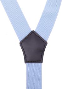 img 2 attached to 👔 Stylish and Versatile Teenage Suspenders: Adjustable Black Boys' Accessories by CEAJOO - Suspenders