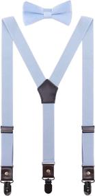 img 4 attached to 👔 Stylish and Versatile Teenage Suspenders: Adjustable Black Boys' Accessories by CEAJOO - Suspenders