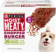 🍔 moist & meaty chopped burger adult dry dog food by purina logo