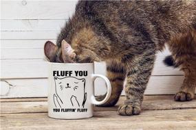 img 1 attached to 😺 Fluff You, Cat Lover Coffee Mug - 11oz Ceramic Funny Cup for Crazy Cat Ladies - Grumpy Cat Mom Gifts - Cute Unique Cat Mom Gifts for Birthdays, Holidays, and Mother’s Day by CBT Mugs