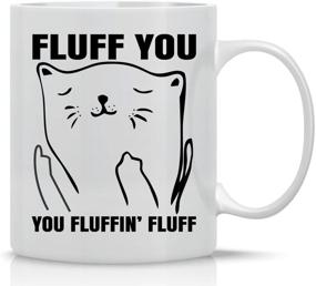 img 4 attached to 😺 Fluff You, Cat Lover Coffee Mug - 11oz Ceramic Funny Cup for Crazy Cat Ladies - Grumpy Cat Mom Gifts - Cute Unique Cat Mom Gifts for Birthdays, Holidays, and Mother’s Day by CBT Mugs