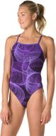 endurance+ strong back one piece swimsuit for women by speedo - cyclone design logo