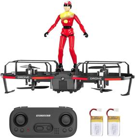 img 4 attached to ✈️ Zuhafa Mini Drone: 360°Flip, Altitude Hold, 3 Speed Mode | Perfect for Kids, Beginners, and Adults | One Button Take Off/Landing | Includes 2 Batteries